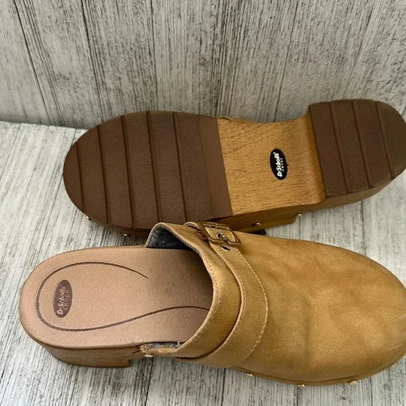 Dr. Scholls Dr. Scholl’s Shoes Studded Leather Heeled Clogs Size 8 - Picture 6 of 9